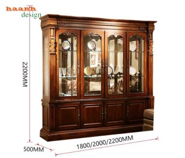 Mẫu tủ rượu tân cổ điển đẹp phong cách châu Âu-TCC 013
