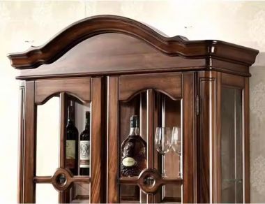 Tủ rượu tân cổ điển đẹp – Nội thất sang trọng cho phòng khách-TCC 017