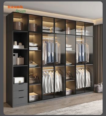 Tự tin khoe vẻ đẹp của tủ quần áo cánh kính-TCK 001