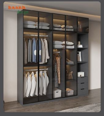 Tự tin khoe vẻ đẹp của tủ quần áo cánh kính-TCK 001