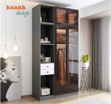 Lựa chọn tủ áo cánh kính phù hợp với phong cách nội thất-TCK 003