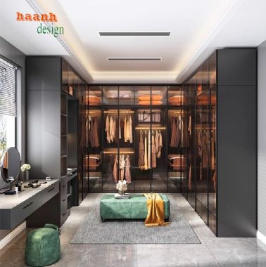 Tiện lợi khi sử dụng tủ áo gỗ công nghiệp cánh kính-TCK 004