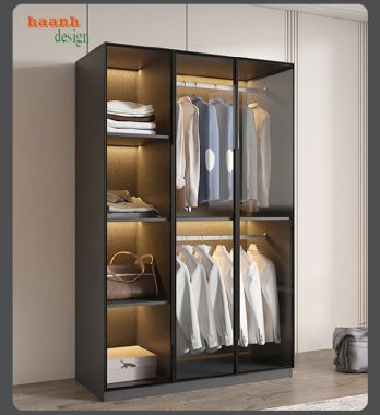 Tự tin khoe vẻ đẹp của tủ quần áo cánh kính-TCK 001
