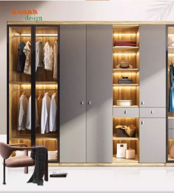 Tủ quần áo cánh kính – Đẹp từ thiết kế, bền từ chất liệu-TCK 008