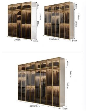 Nâng cấp không gian sống với tủ áo gỗ cánh kính-TCK 006