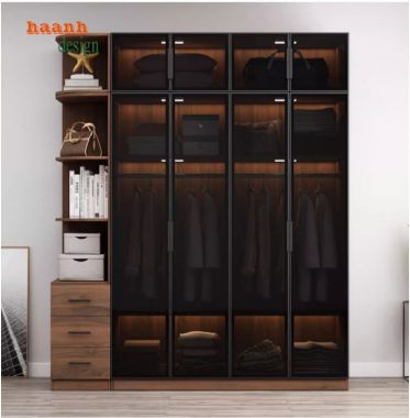 Những tính năng nổi bật của tủ quần áo gỗ cánh kính-TCK 002