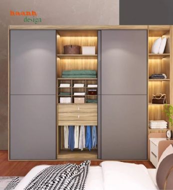 Tủ quần áo cánh kính – Đẹp từ thiết kế, bền từ chất liệu-TCK 008
