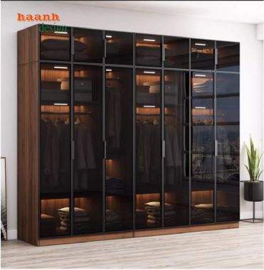Những tính năng nổi bật của tủ quần áo gỗ cánh kính-TCK 002