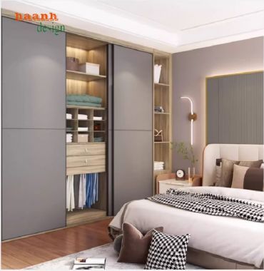 Tủ quần áo cánh kính – Đẹp từ thiết kế, bền từ chất liệu-TCK 008