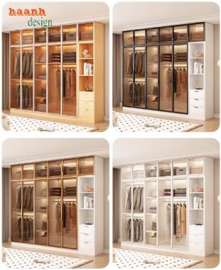 Tủ Quần Áo Gỗ Cánh Kính – Kết Hợp Thẩm Mỹ Và Công Năng-TCK 007