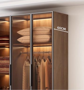 Tủ Quần Áo Gỗ Cánh Kính – Kết Hợp Thẩm Mỹ Và Công Năng-TCK 007
