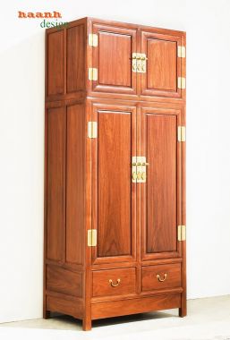 Tủ áo đời minh gỗ tự nhiên phong cách Á Đông TAG 001