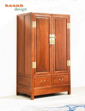 Tủ áo đời minh gỗ tự nhiên phong cách Á Đông TAG 001