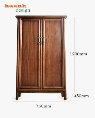Tủ áo quần gỗ giả cổ đời minh tiện ích phong cách cho gia đình TAG 002