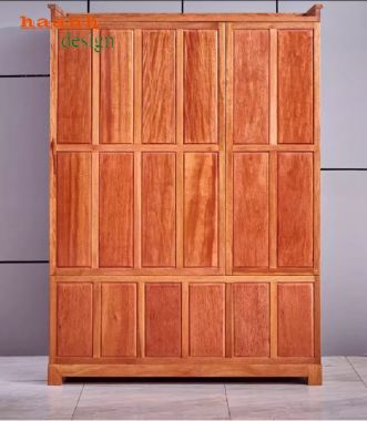 Tủ đựng quần áo bằng gỗ hương – Bền đẹp theo thời gian-TAG 012