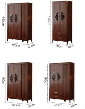Tủ quần áo cao cấp thiết kế sang trọng chuẩn Á Đông-TAG 016