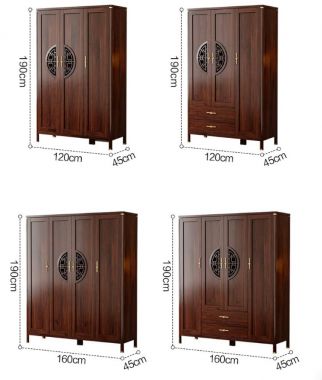 Tủ quần áo cao cấp thiết kế sang trọng chuẩn Á Đông-TAG 016