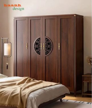 Tủ quần áo cao cấp thiết kế sang trọng chuẩn Á Đông-TAG 016