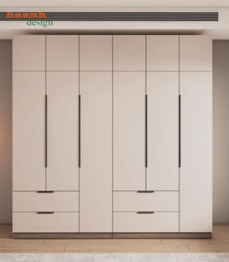 Mẫu tủ quần áo gỗ công nghiệp đẹp thiết kế hai màu hiện đại-TAH 016