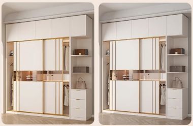 Tiện lợi với tủ áo gỗ công nghiệp cánh lùa hiện đại-TAH 010