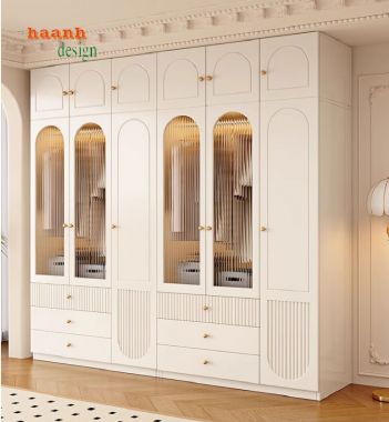 Đẹp mắt với tủ áo gỗ công nghiệp gia đình-TAH 011
