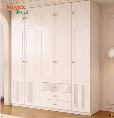 Đẹp mắt với tủ áo gỗ công nghiệp gia đình-TAH 011