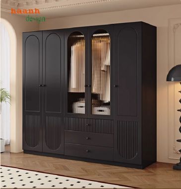 Đẹp mắt với tủ áo gỗ công nghiệp gia đình-TAH 011
