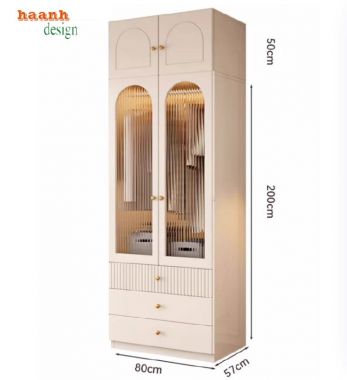 Đẹp mắt với tủ áo gỗ công nghiệp gia đình-TAH 011