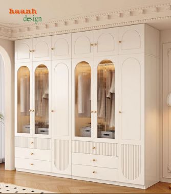 Đẹp mắt với tủ áo gỗ công nghiệp gia đình-TAH 011