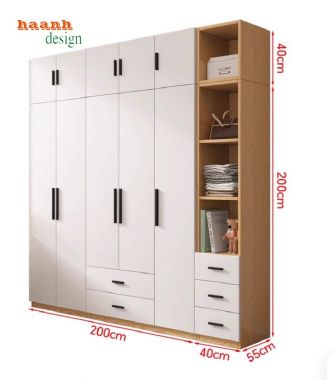Tủ quần áo gỗ ép cao cấp – Sự lựa chọn hoàn hảo cho gia đình-TAH 015