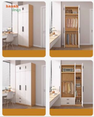 Tủ quần áo gỗ ép cao cấp – Sự lựa chọn hoàn hảo cho gia đình-TAH 015
