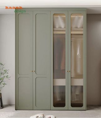 Tủ áo cánh mây gỗ sồi tự nhiên đẹp và bền theo thời gian-TAH 014