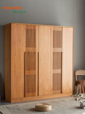 Tủ áo gỗ tự nhiên sản phẩm cho phòng ngủ gia đình TAH 002