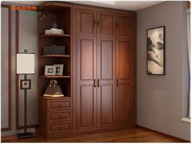 Tủ gỗ quần áo cao cấp gỗ xoan đào thiết kế theo yêu cầu-TAH 012