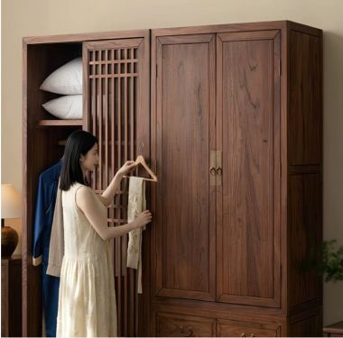 Tủ Quần Áo Cao Cấp Phong Cách Á Đông Hiện Đại-TAH 018
