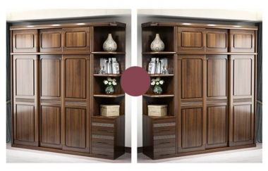 Tủ quần áo gỗ óc chó-TAH 015