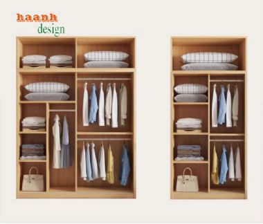 Tủ Quần Áo Gỗ Sồi – Vẻ Đẹp Tự Nhiên Vượt Thời Gian-TAH 008