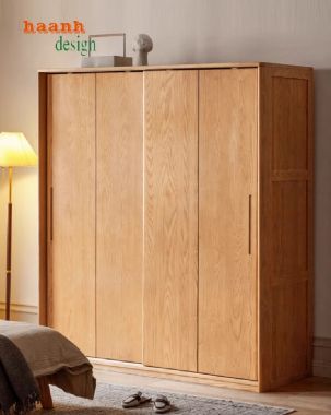 Bí quyết duy trì vẻ đẹp cho tủ quần áo gỗ sồi lâu dài-TAH 006