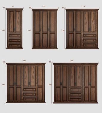 Khẳng định vẻ đẹp tự nhiên với tủ quần áo gỗ sồi-TAH 007