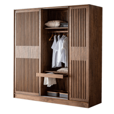 Tủ áo gỗ tự nhiên phong cách hiện đại TAH001