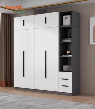 Sắp xếp ngăn nắp với tủ áo trẻ em gỗ công nghiệp-TEE 004