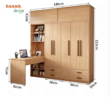 Top mẫu tủ quần áo trẻ em hiện đại đáng mua nhất 2025-TEE 005
