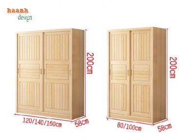 Nâng cao không gian phòng bé với tủ áo trẻ em gỗ sồi-TQA 004