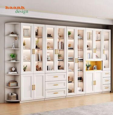 Những mẫu tủ sách đẹp hiện đại được ưa chuộng nhất 2026-THS 009