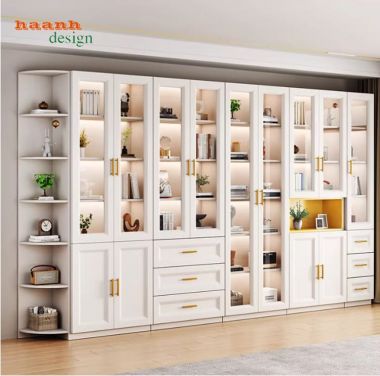 Những mẫu tủ sách đẹp hiện đại được ưa chuộng nhất 2026-THS 009