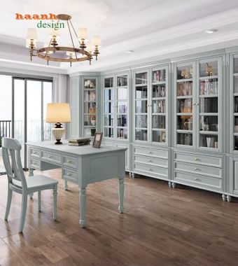 Tủ sách có cửa kính – Lựa chọn hoàn hảo cho phòng làm việc-THS 007