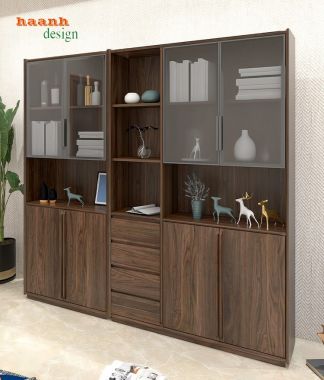 Tủ sách gỗ công nghiệp đẹp cho không gian sống hiện đại-TSH 003