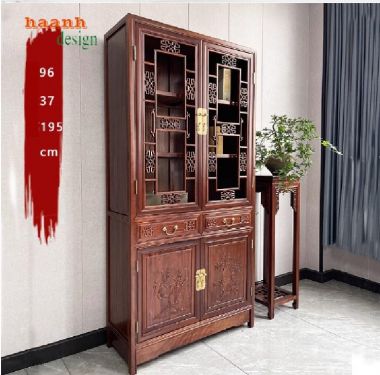 Khám phá vẻ đẹp của tủ sách bằng gỗ tự nhiên-TSC 003