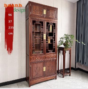 Khám phá vẻ đẹp của tủ sách bằng gỗ tự nhiên-TSC 003