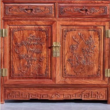Tủ sách gỗ tự nhiên giả cổ Lựa chọn cho không gian sống-TSC 001